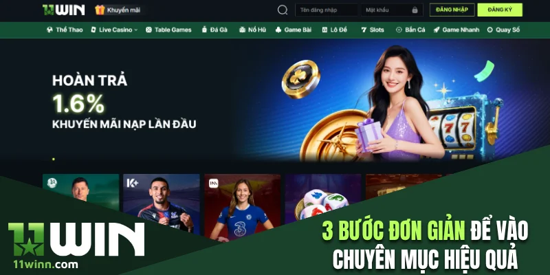 3 bước đơn giản để vào chuyên mục hiệu quả