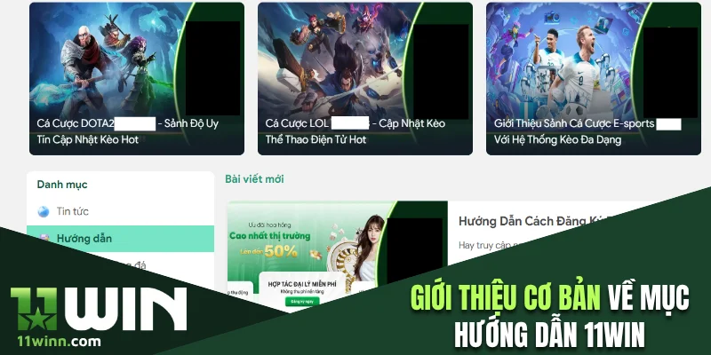 Giới thiệu cơ bản về mục hướng dẫn 11WIN