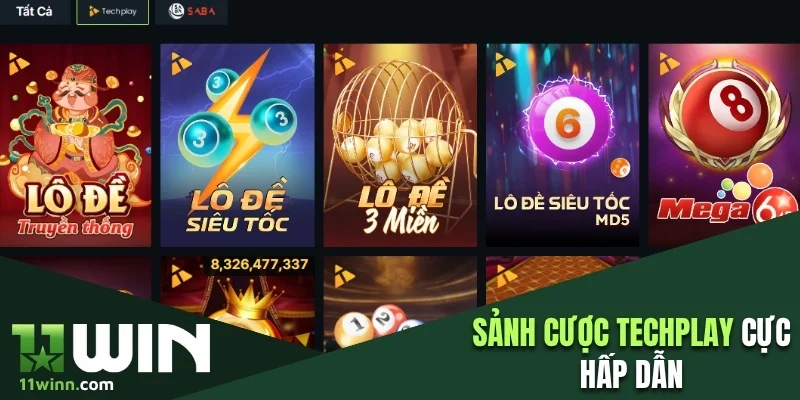 Sảnh cược Techplay cực hấp dẫn