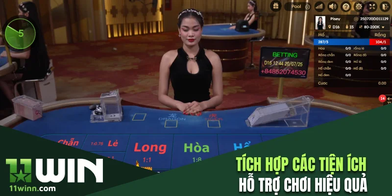 Tích hợp các tiện ích hỗ trợ chơi hiệu quả