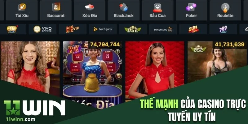 Tìm hiểu thế mạnh của Casino trực tuyến uy tín