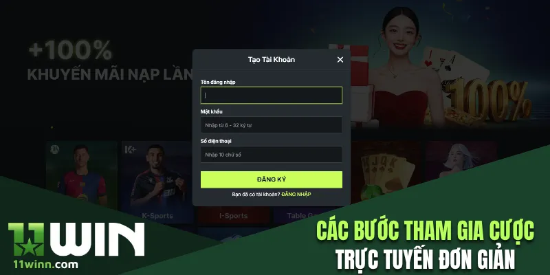 Các bước tham gia cược trực tuyến đơn giản
