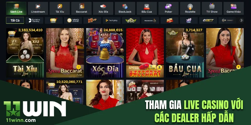 Kho game giải trí phong phú tại 11Win